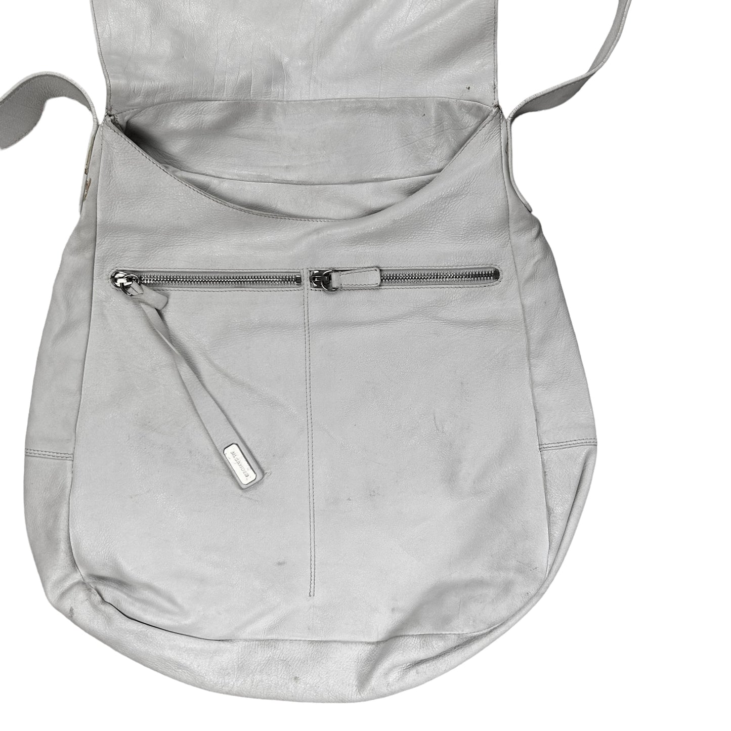 Jil Sander Snapped Strap Leather Flap Bag
