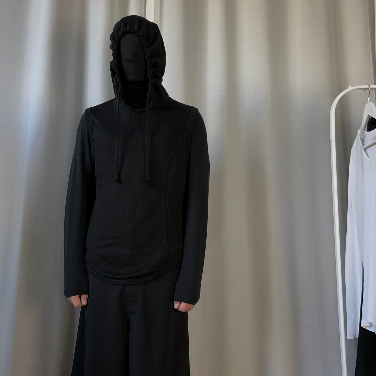 Yohji Yamamoto Pour Homme Panelled Sleeveless Hoodie - SS19