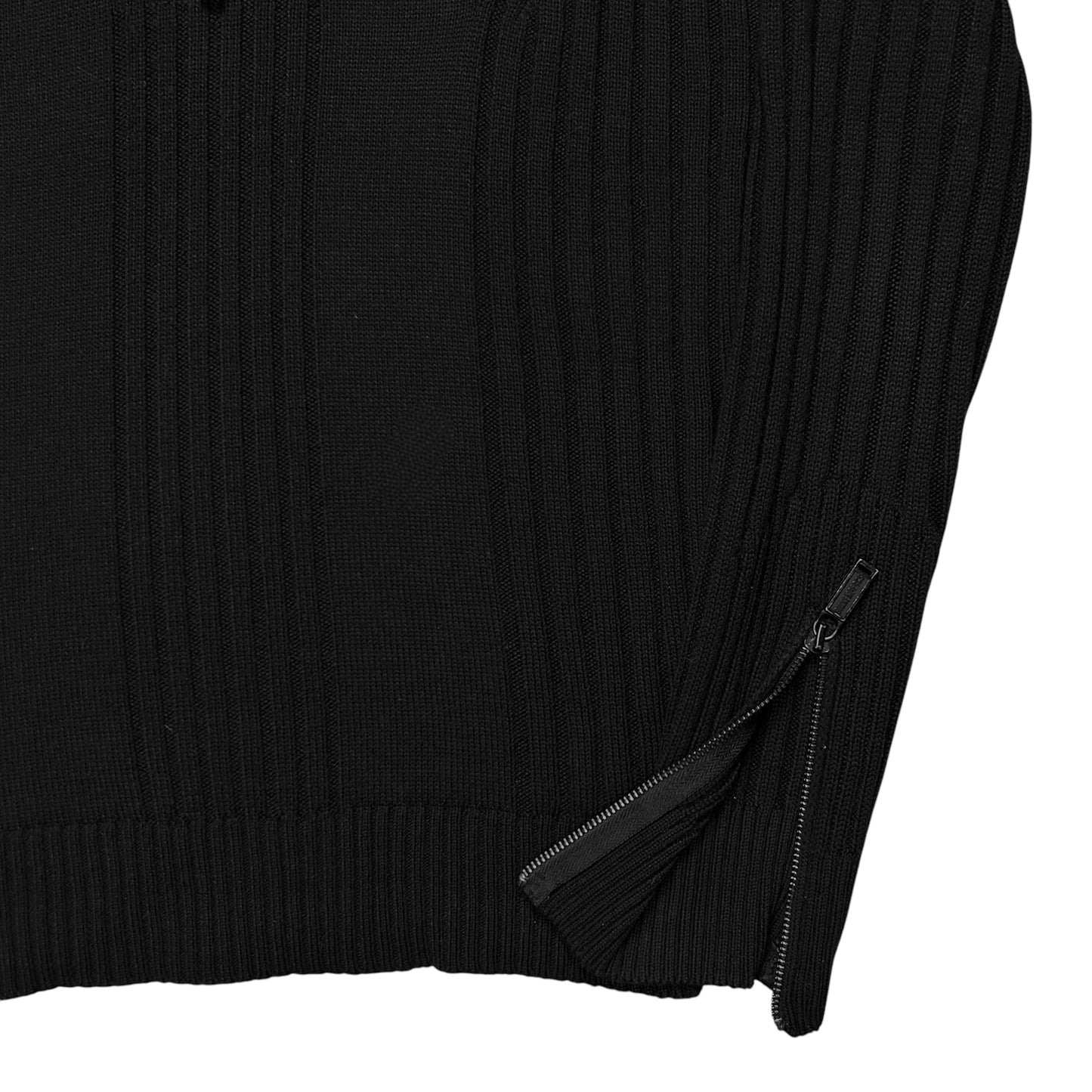 Dirk Bikkembergs Multi Rib Half Zip Sweater