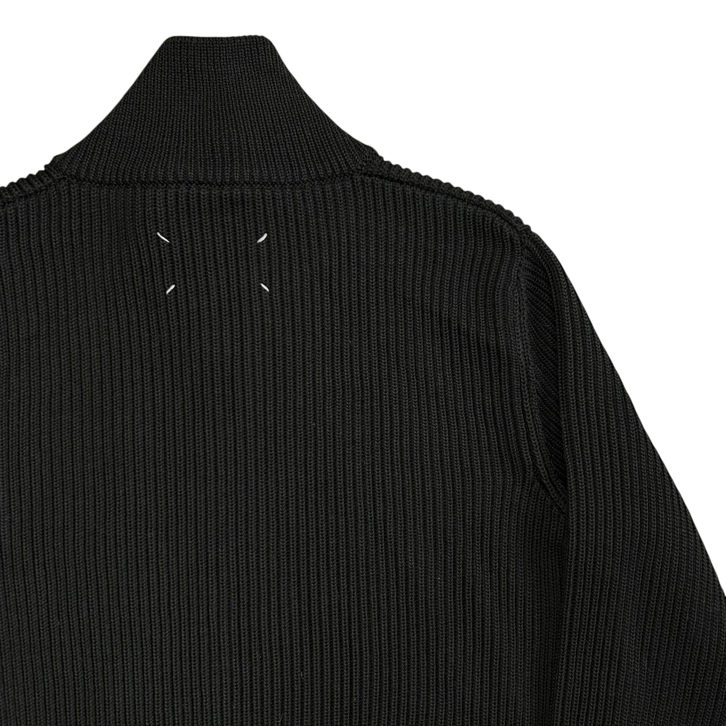 Maison Martin Margiela Heavy Rib Knit Zip Sweater - AW14