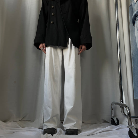 Maison Margiela Wide Deconstructed Waist Jeans - SS18