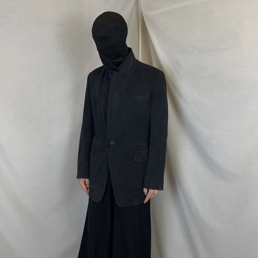 Y‘s by Yohji Yamamoto Sharp Speckled Denim Blazer