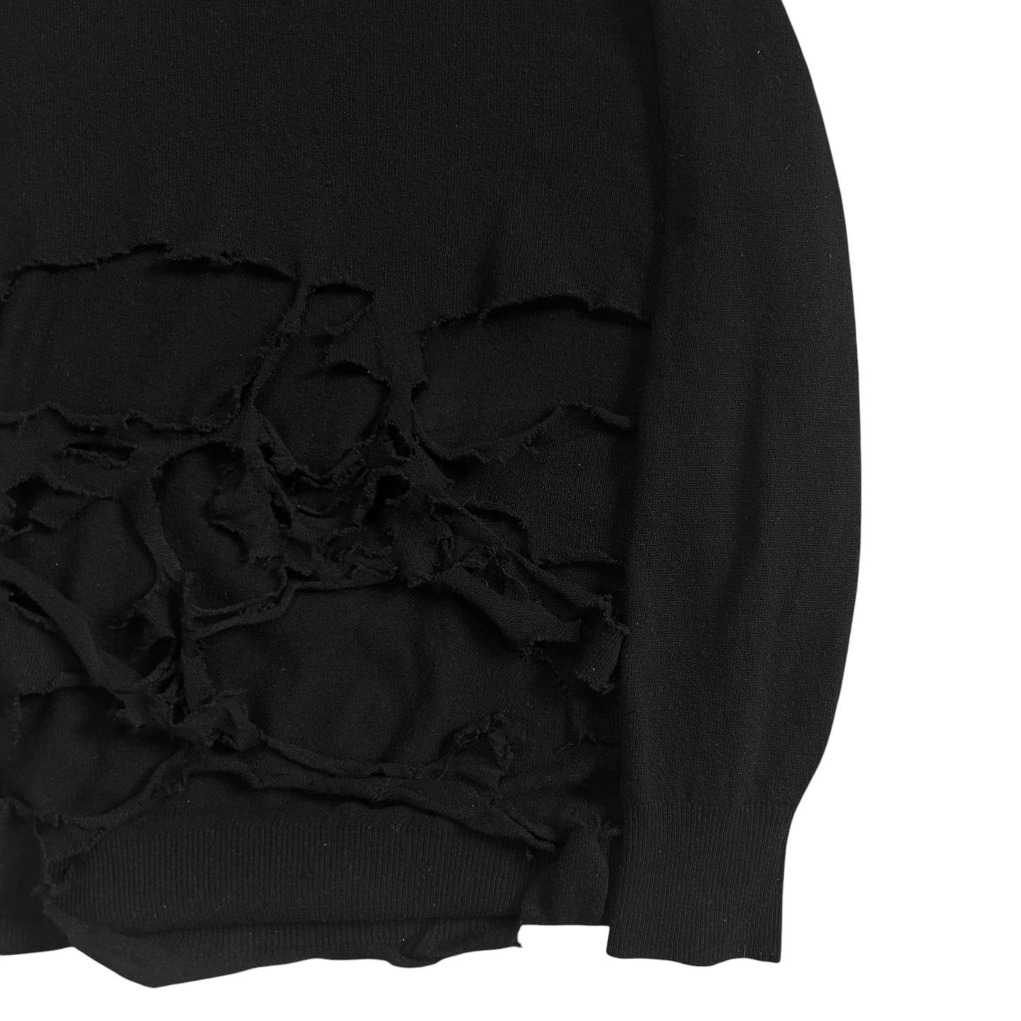 Comme des Garcons Homme Destroyed Turtleneck Sweater - AW04
