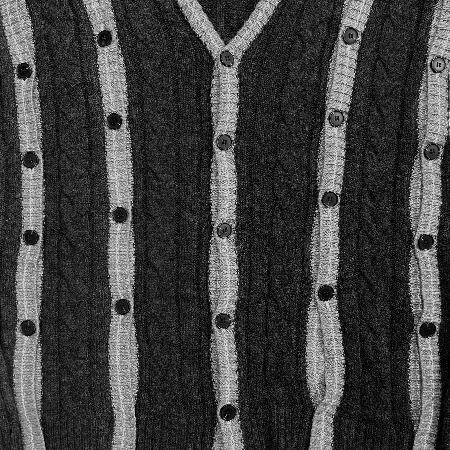 Y/Project Multi Button Stripe Knit Cardigan - SS23