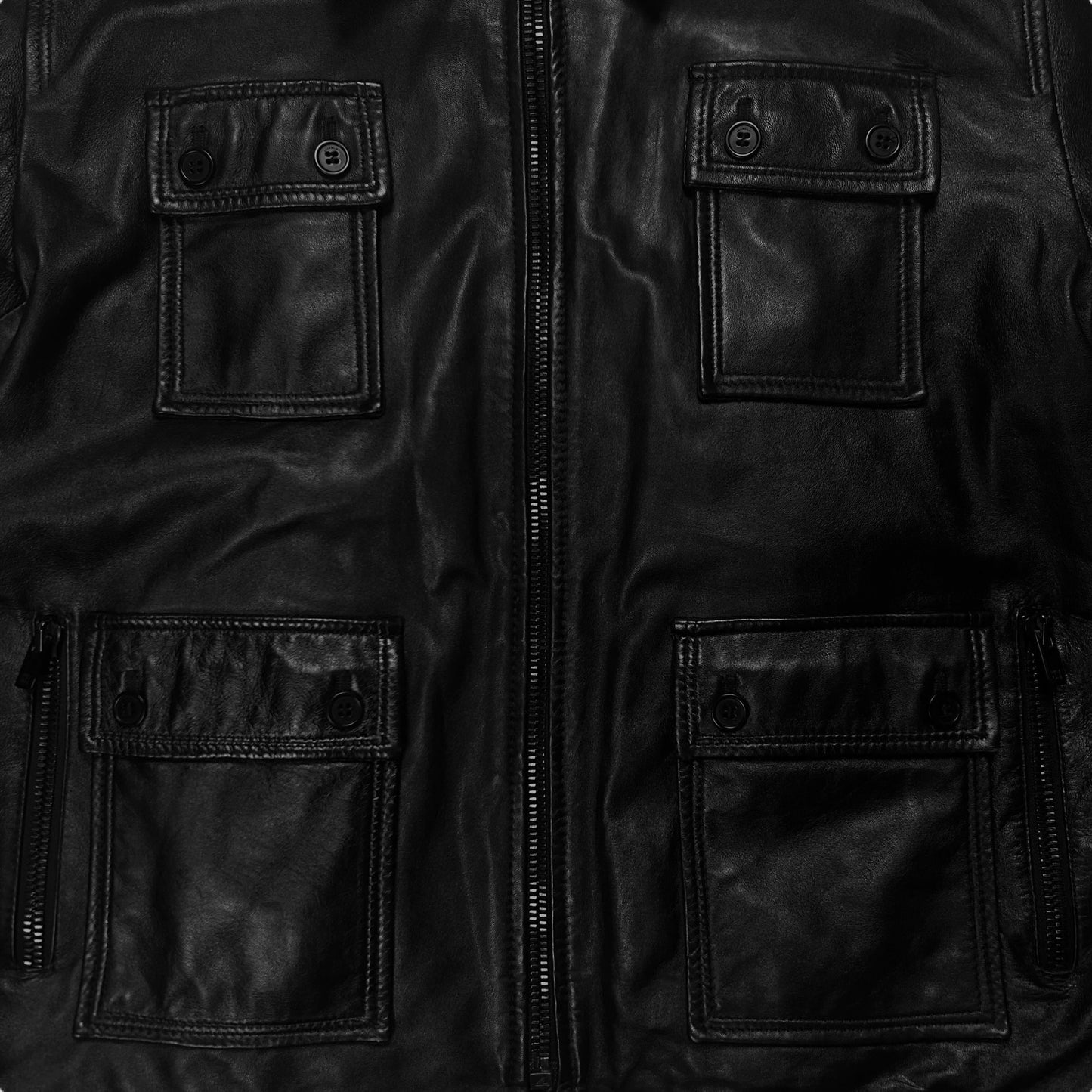 Givenchy Multi Pocket Lamb Leather Jacket - AW10