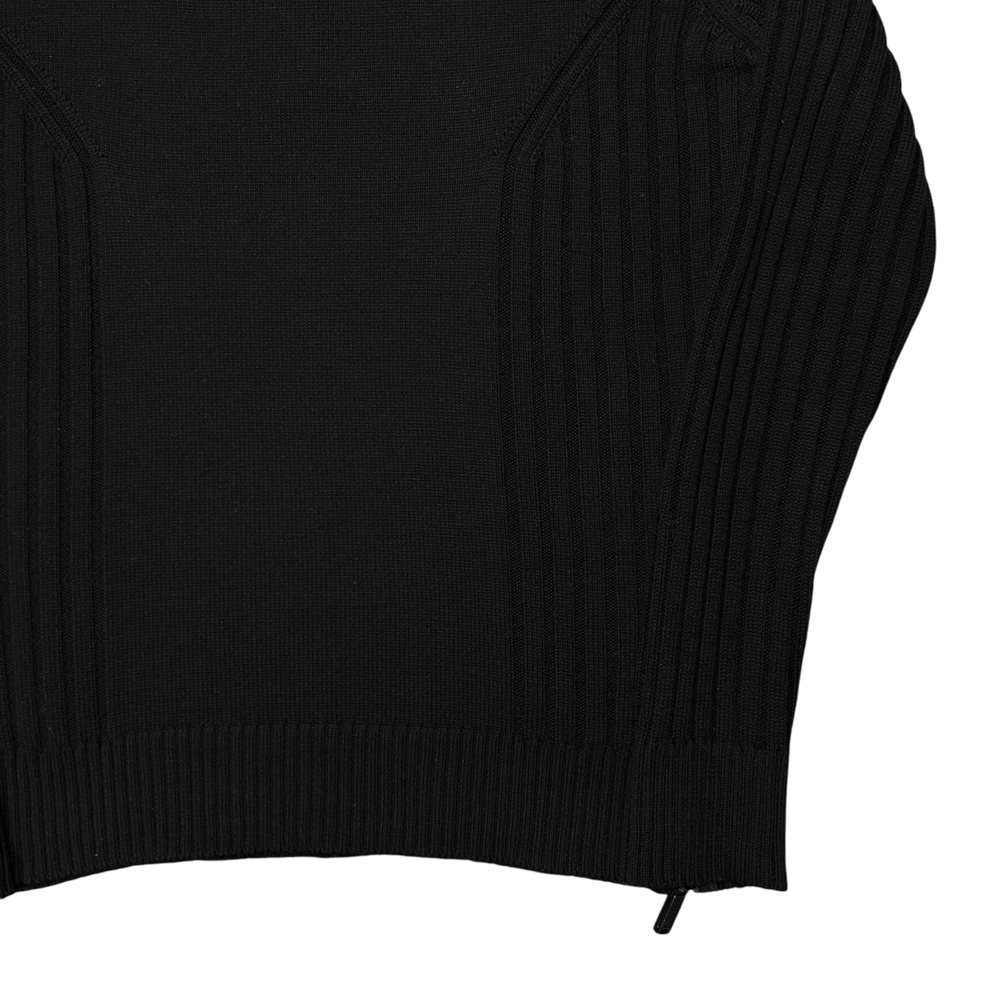 Dirk Bikkembergs Multi Rib Half Zip Sweater