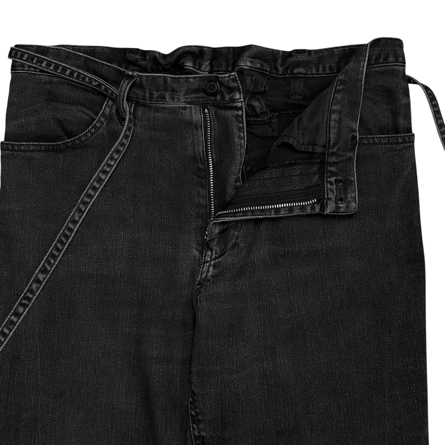 Y‘s by Yohji Yamamoto Back Lace Strap Jeans