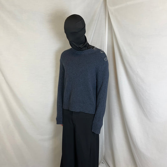 Jil Sander Neck Snap Knit Sweater - SS21