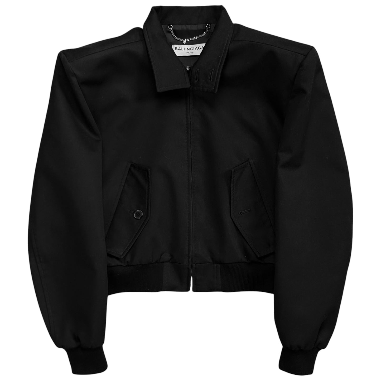Balenciaga Cropped Flying Shoulders Harrington Jacket - SS17