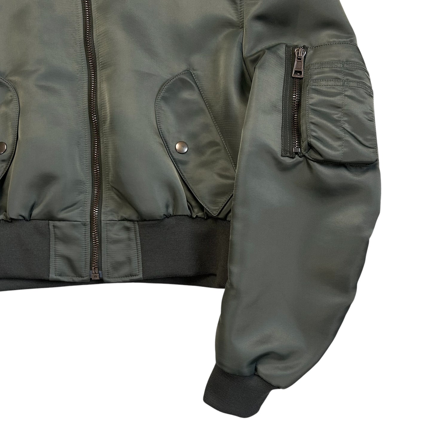 Balenciaga Padded Shoulders Runway Bomber Jacket - SS17