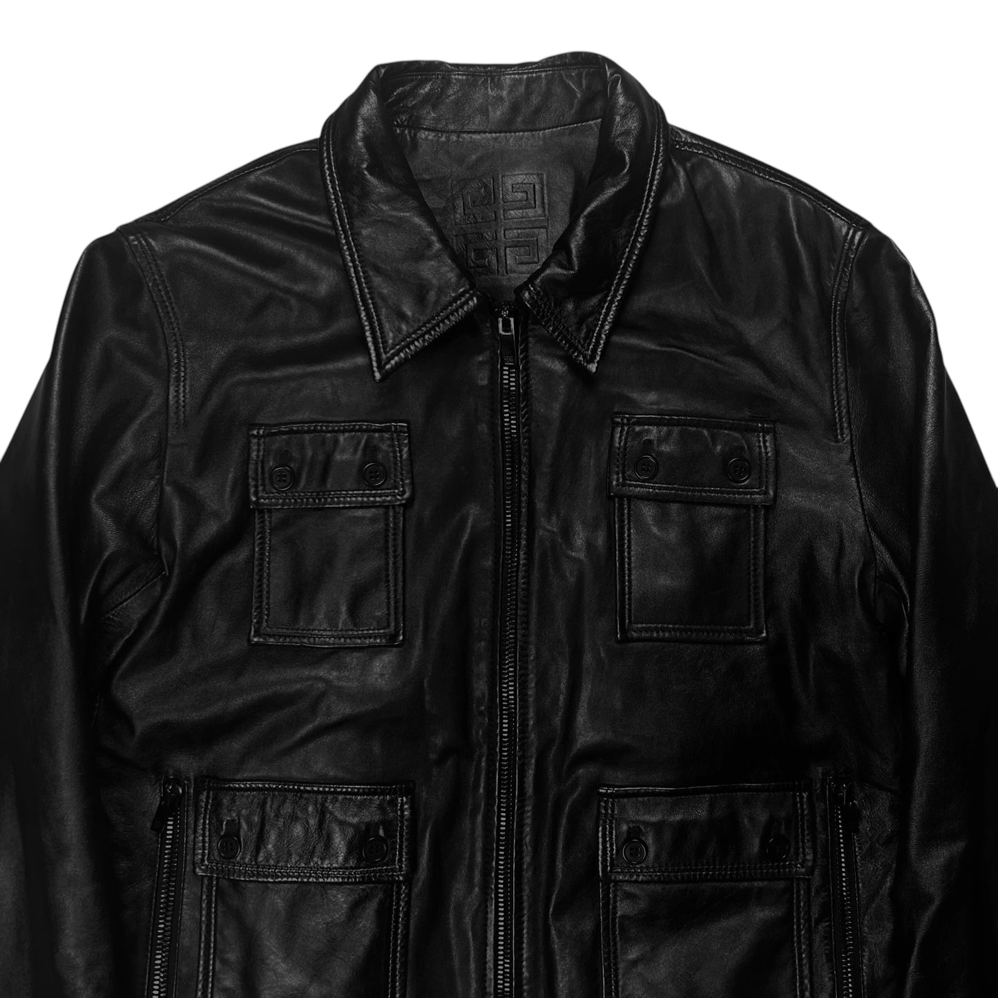 Givenchy Multi Pocket Lamb Leather Jacket - AW10