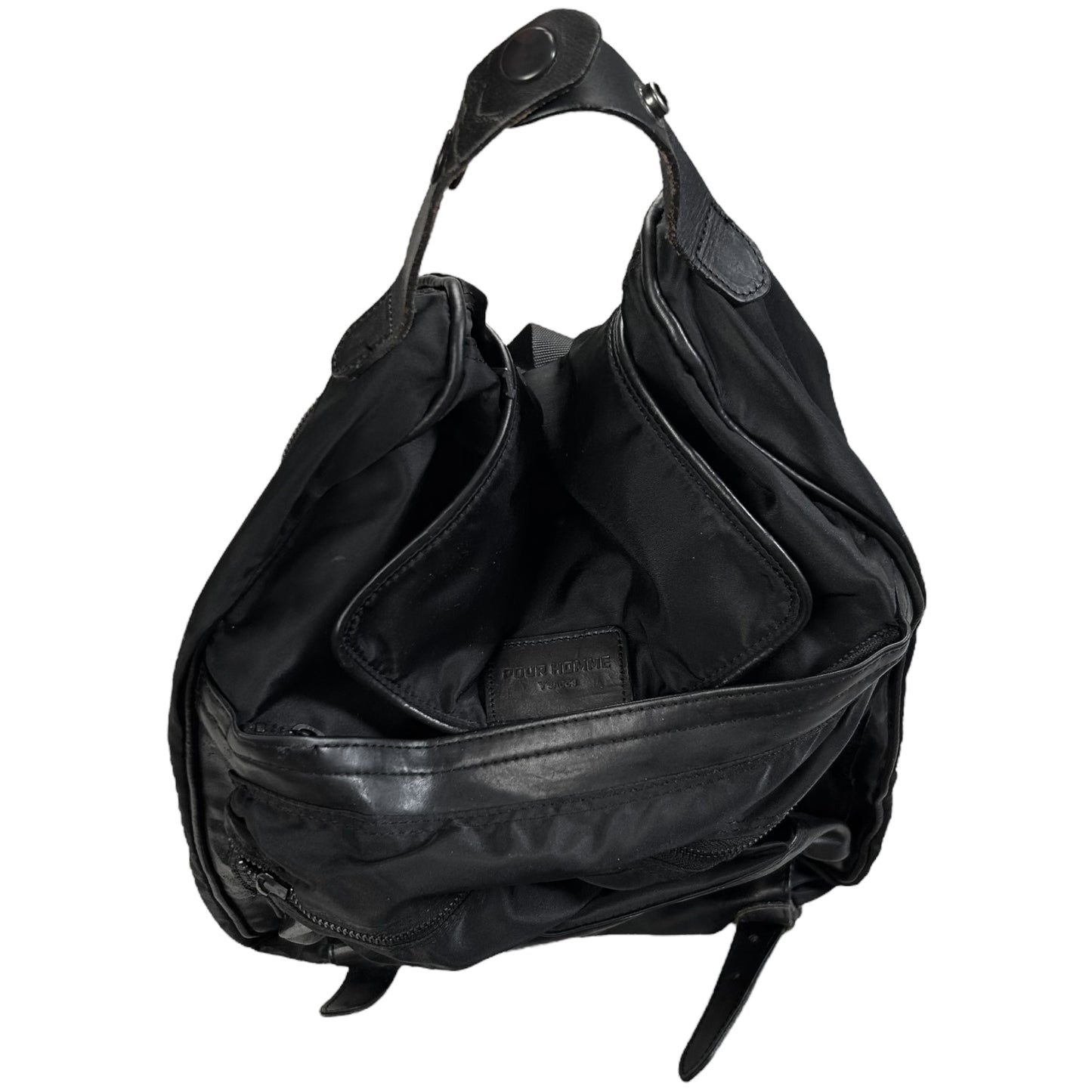 Y’Saccs Yohji Yamamoto Leather Embellished Bagpack