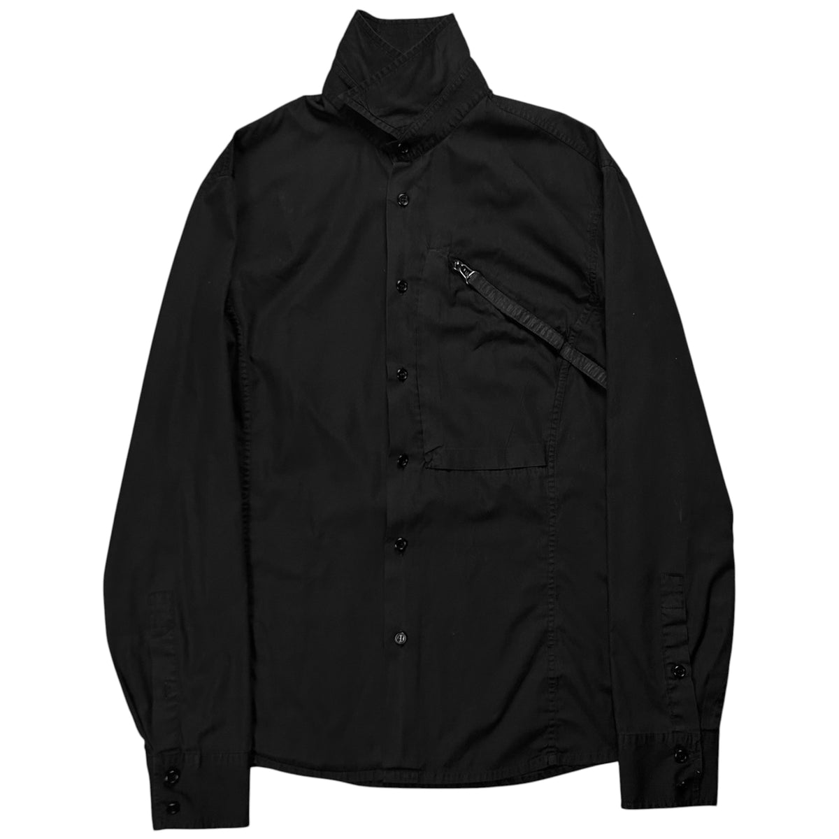 Dirk Bikkembergs Chest Zip Strap Shirt