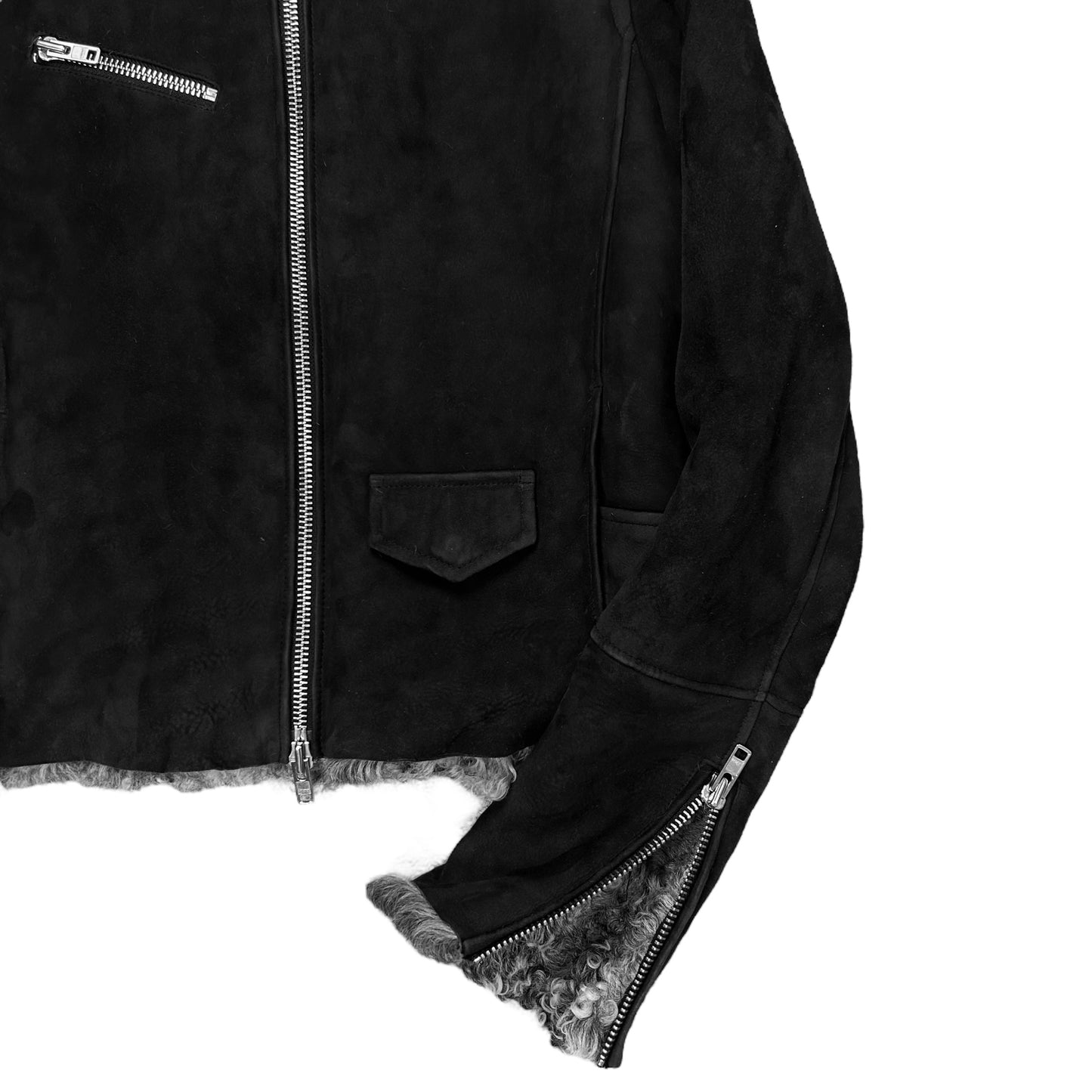 MM6 Maison Martin Margiela Shearling Moto Jacket - AW14