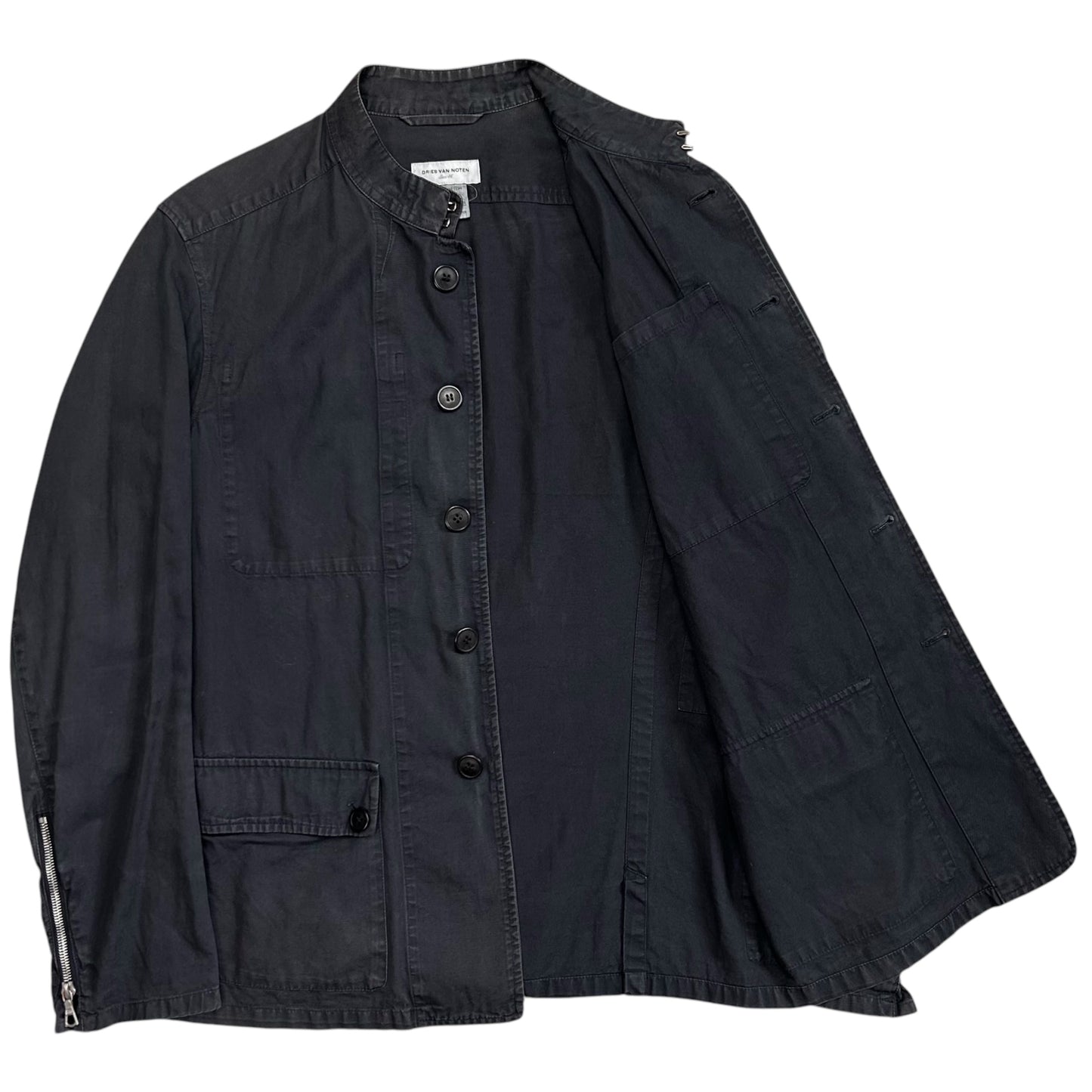 Dries Van Noten Sleeve Zipped Work Jacket