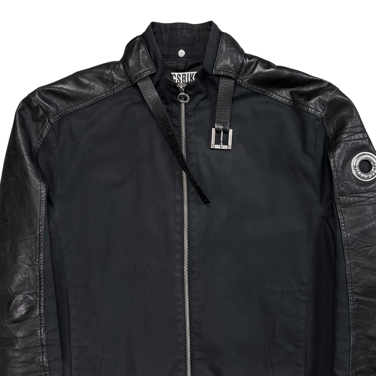 Dirk Bikkembergs Belted Moto Bomber Jacket