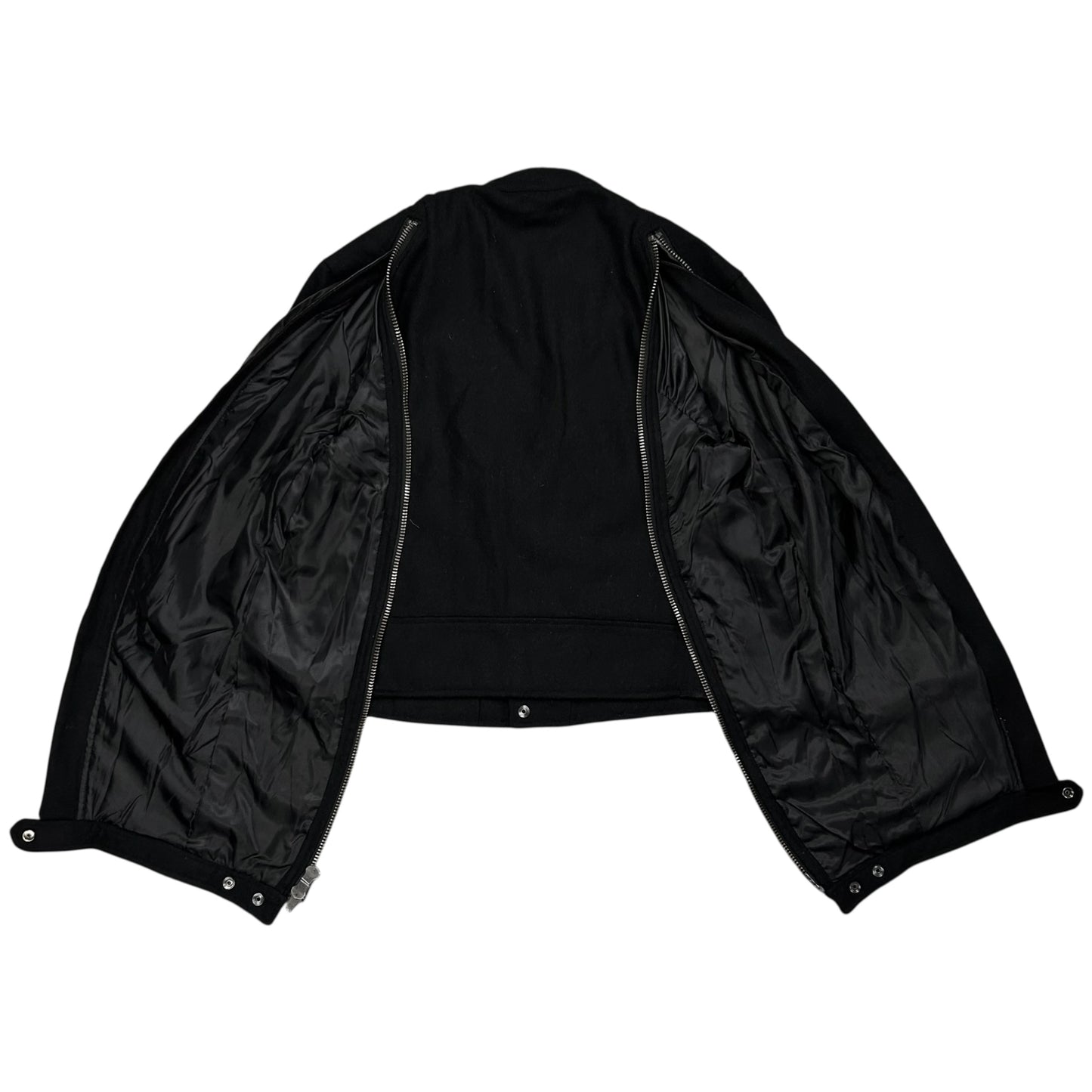 Yohji Yamamoto Pour Homme Back Zip Wool Bomber Jacket - AW14