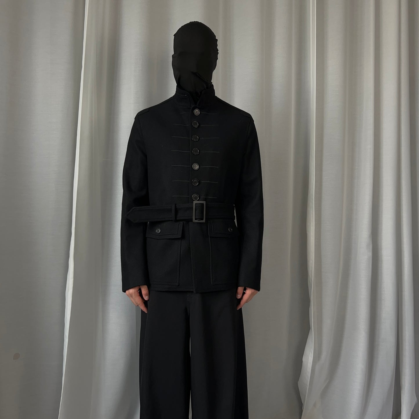 Dior Homme Belted Napoleon Wool Jacket - AW08