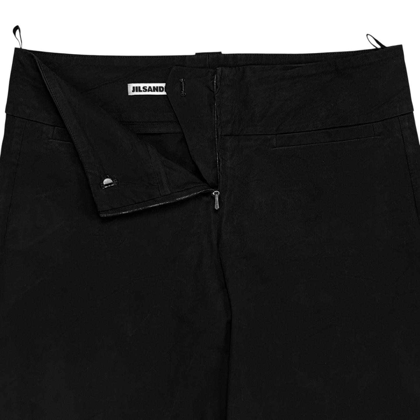 Jil Sander Wide Waist Zip Work Pants