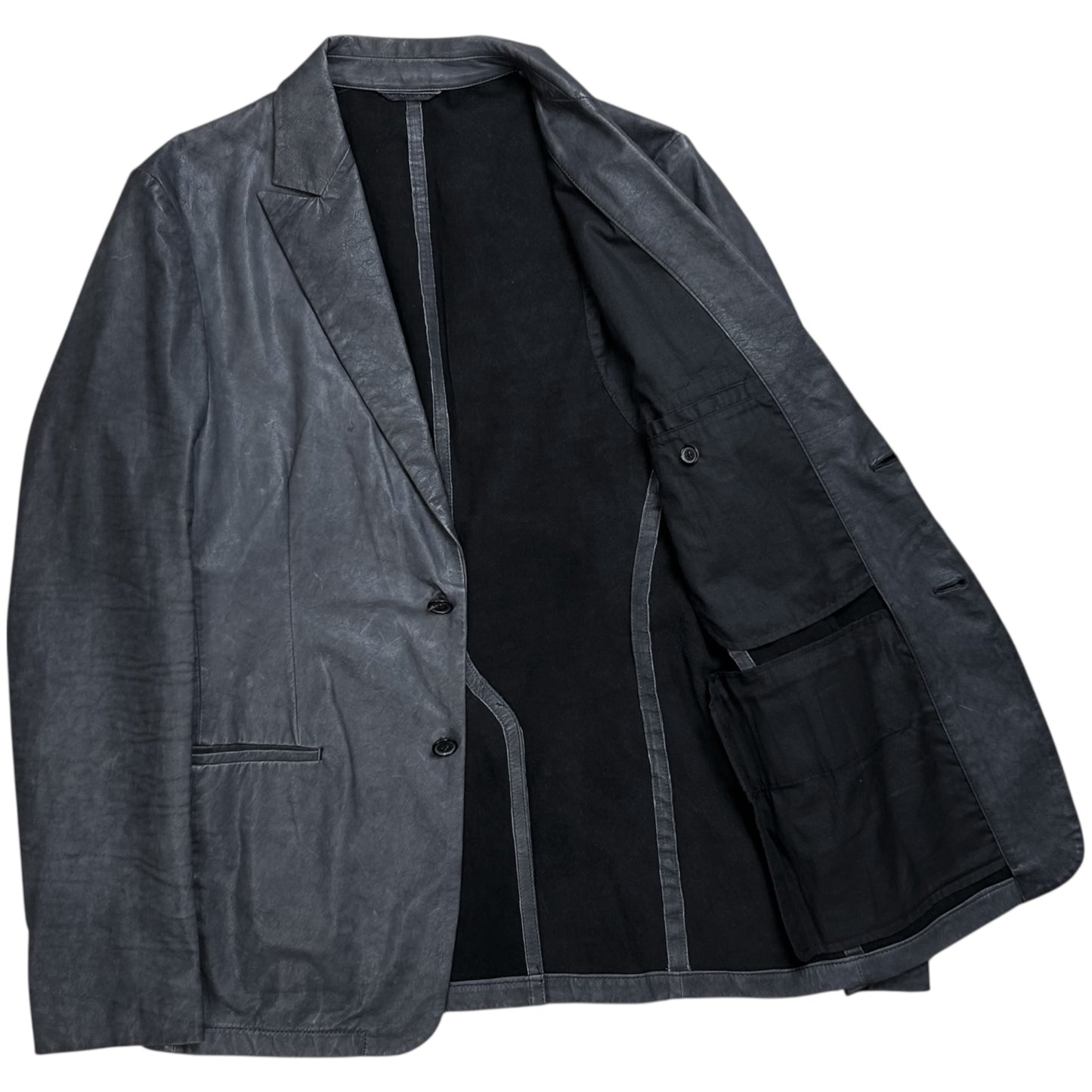 Jil Sander Dyed Leather Blazer - AW08