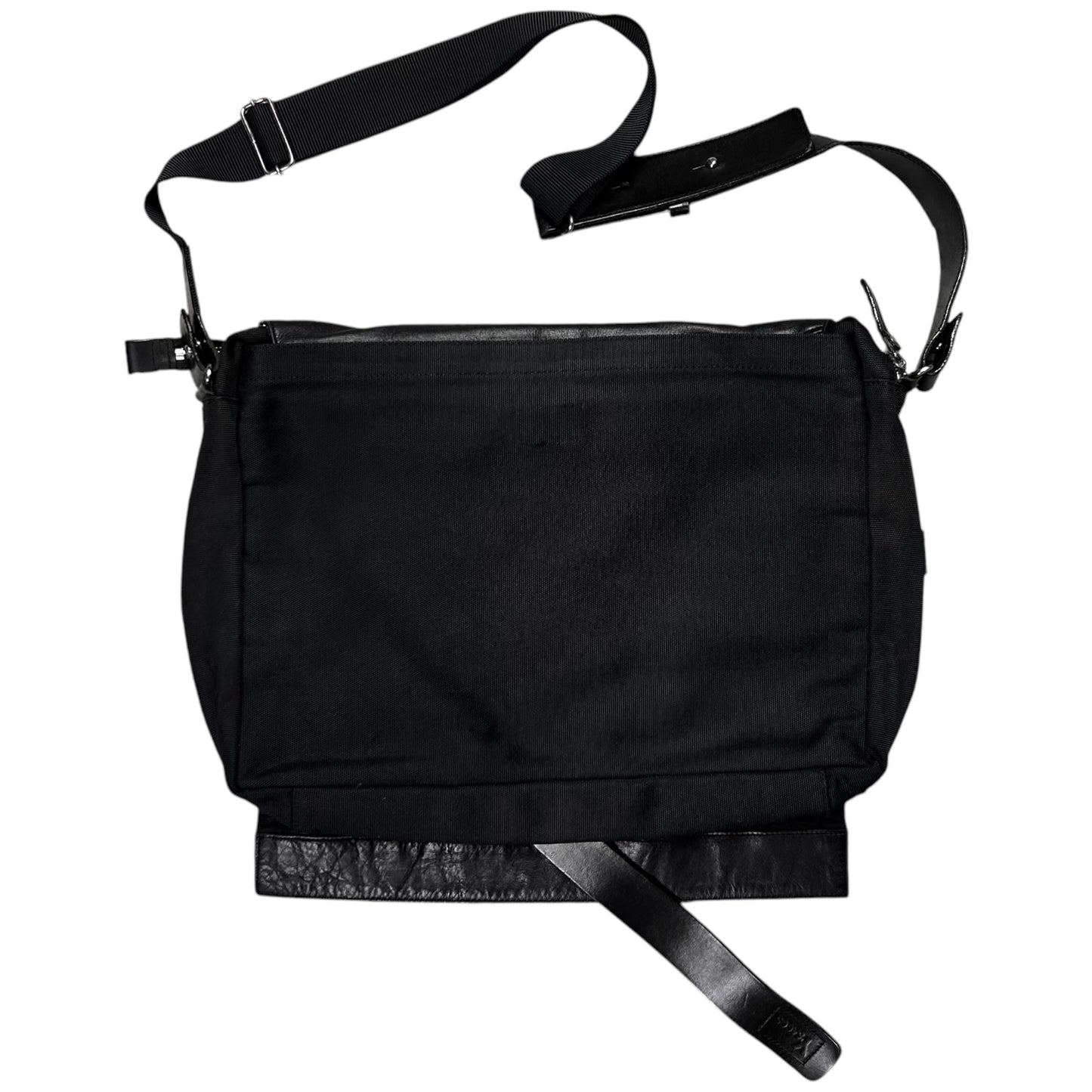 Y’Saccs Yohji Yamamoto Leather Strapped Flap Bag