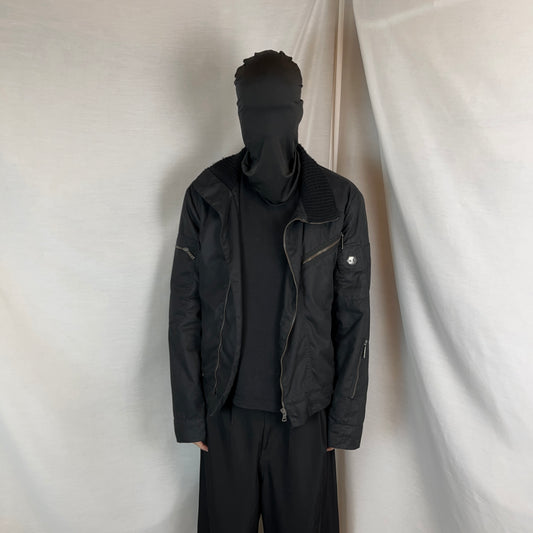 Dirk Bikkembergs Asymmetric Multi Zip Utility Flight Jacket