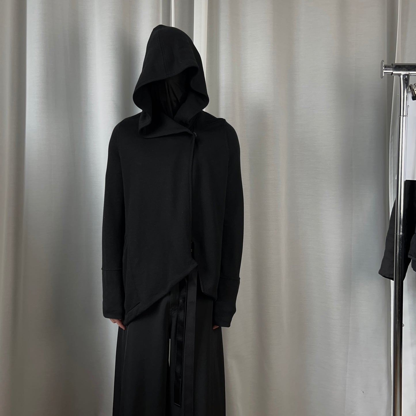 Ann Demeulemeester Asymmetric Bondage Strap Hoodie - AW16