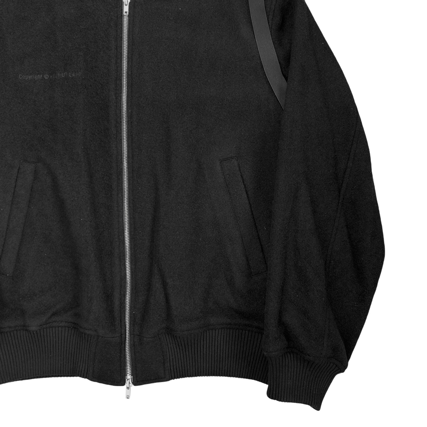 Helmut Lang Bondage Strap Wool Bomber Jacket - AW22