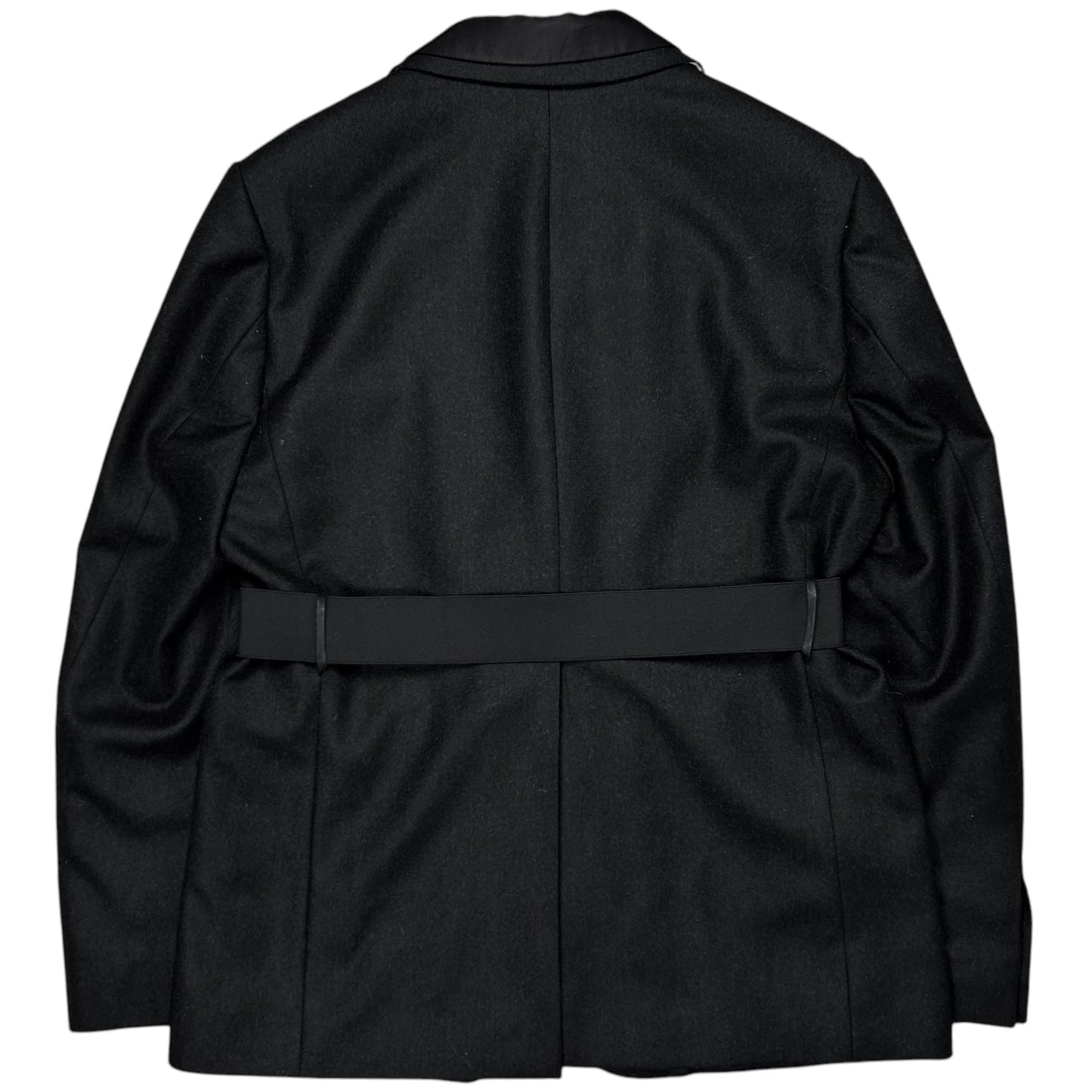 Dries Van Noten Belted Double Lapel Wool Blazer - AW12