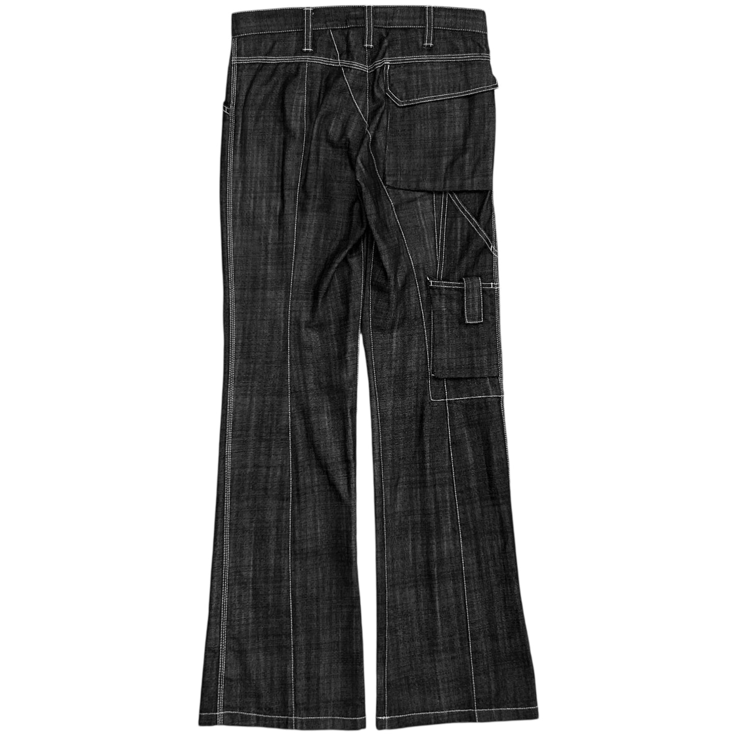Jil Sander Contrast Stitch Carpenter Raw Denim Pants - AW07