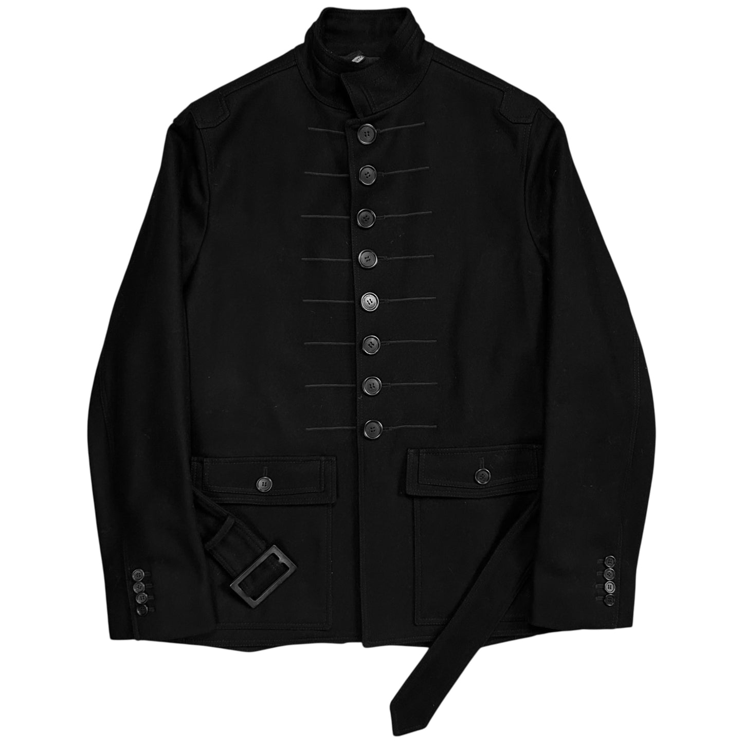 Dior Homme Belted Napoleon Wool Jacket - AW08