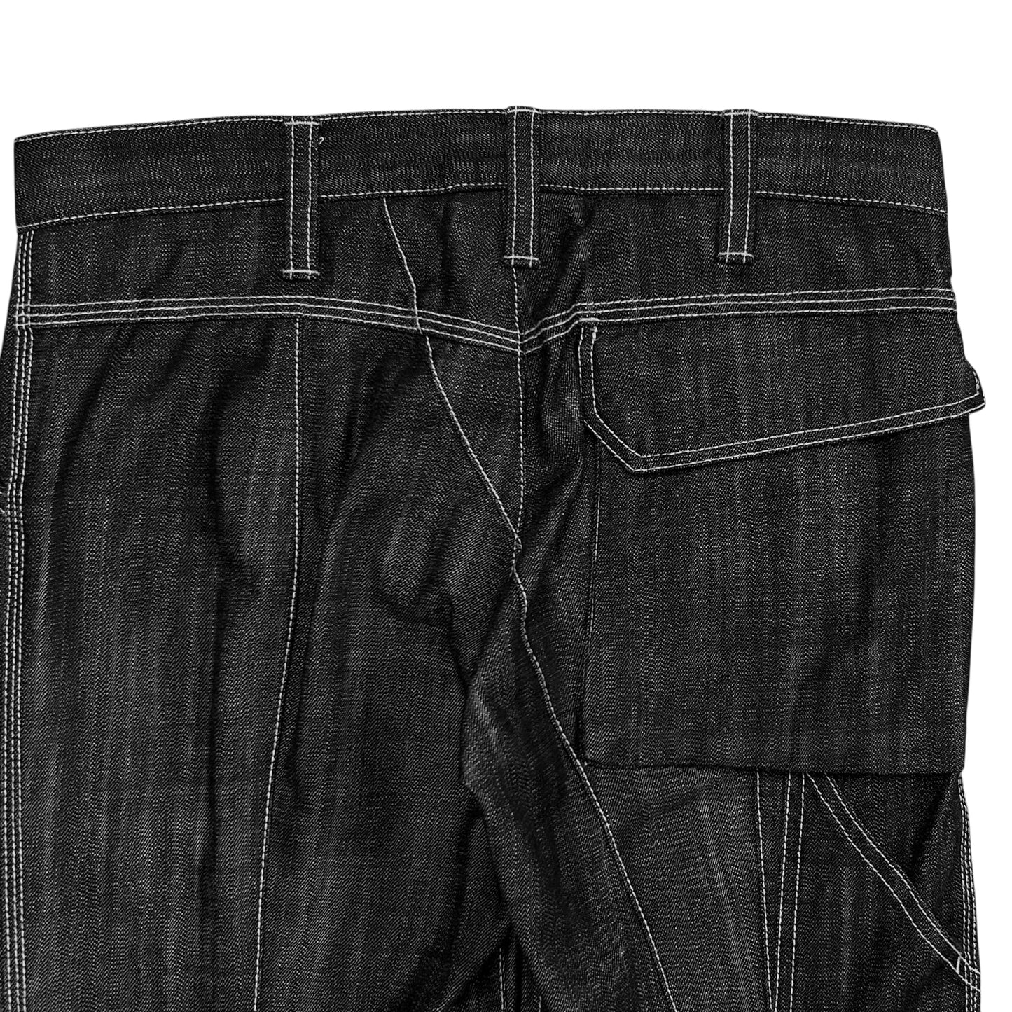 Jil Sander Contrast Stitch Carpenter Raw Denim Pants - AW07