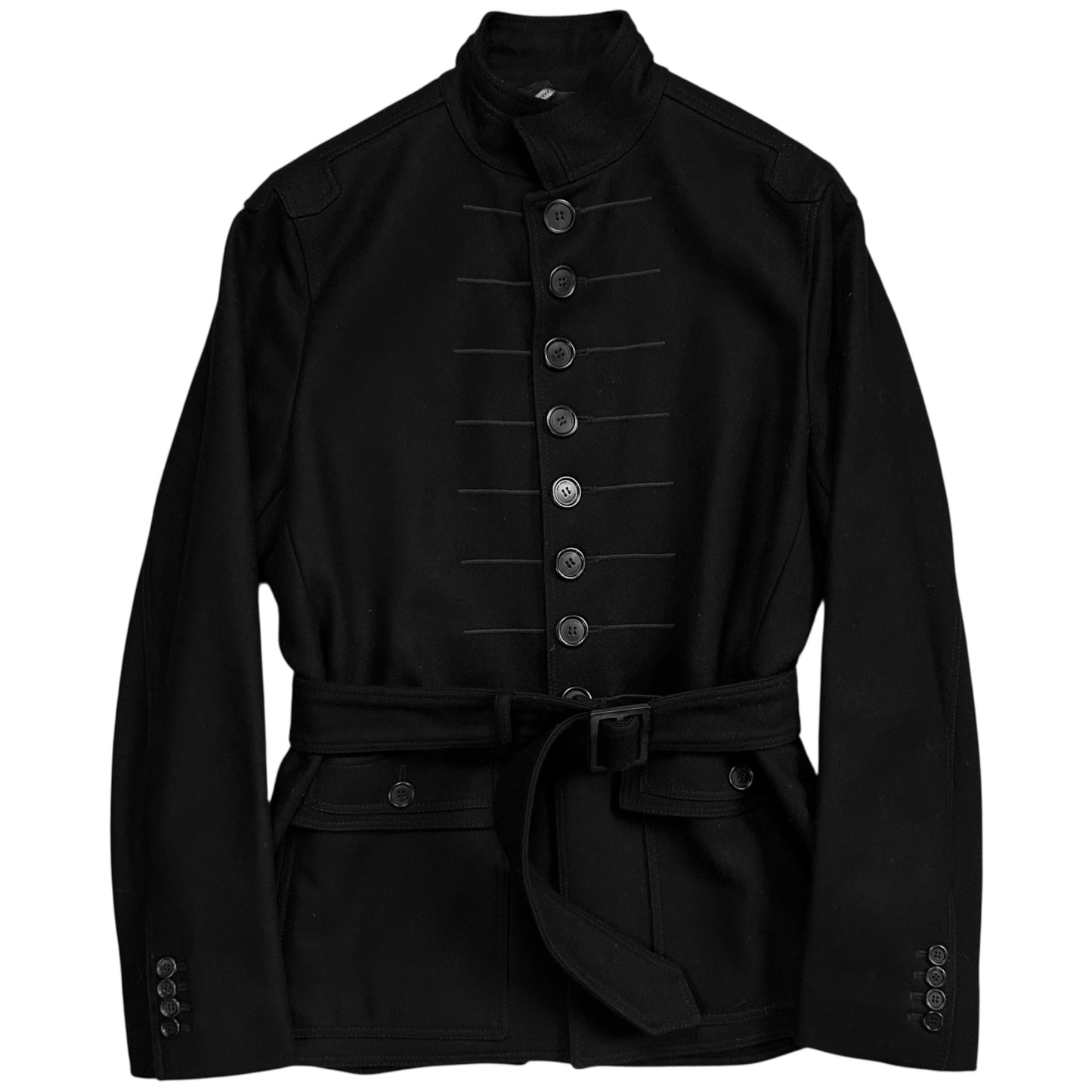 Dior Homme Belted Napoleon Wool Jacket - AW08