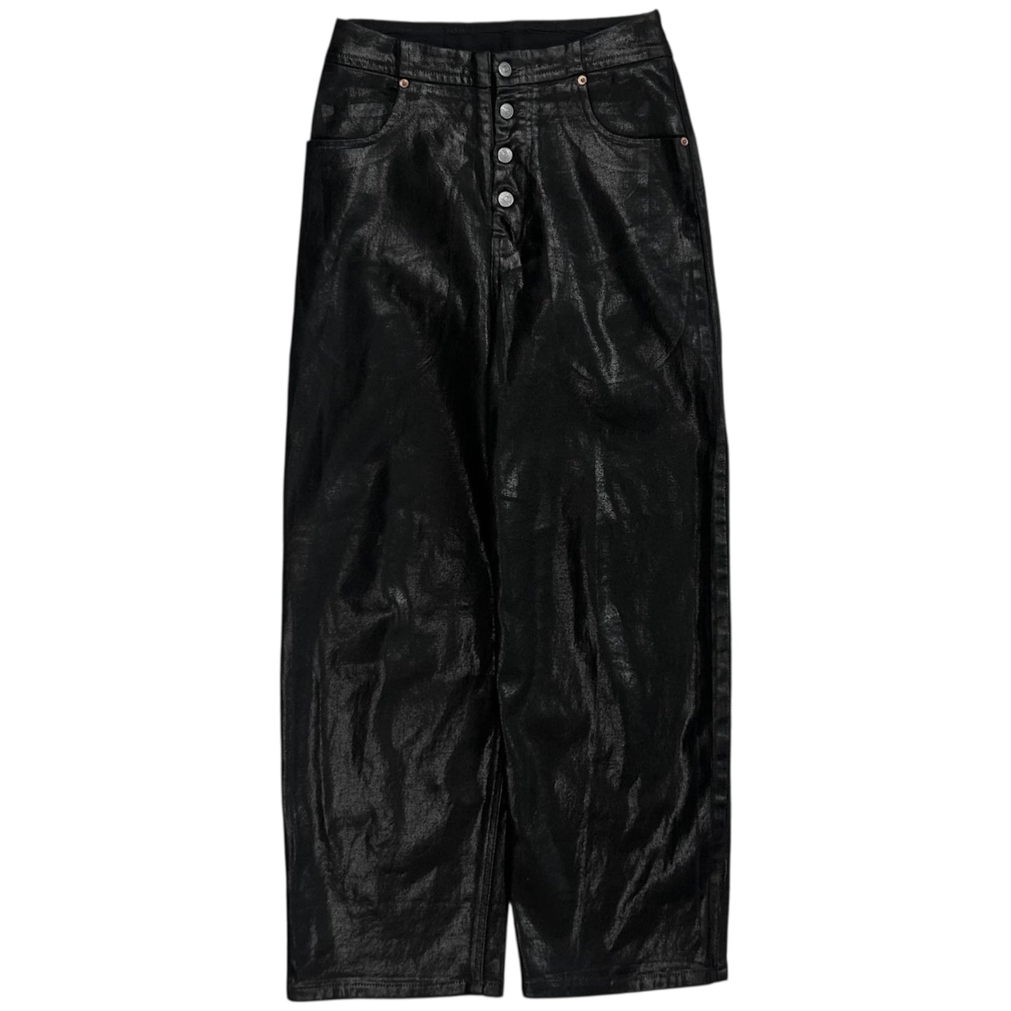 MM6 Maison Margiela Waxed Exposed Button Jeans - SS22