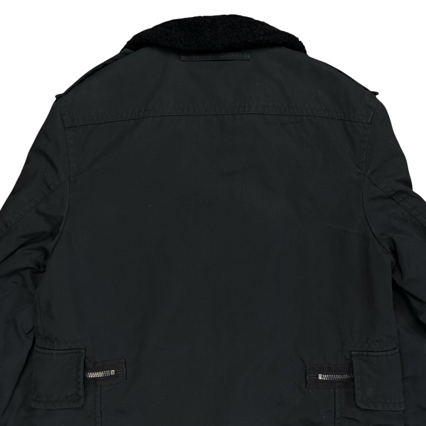 Prada Sheep Fur Collar Parka