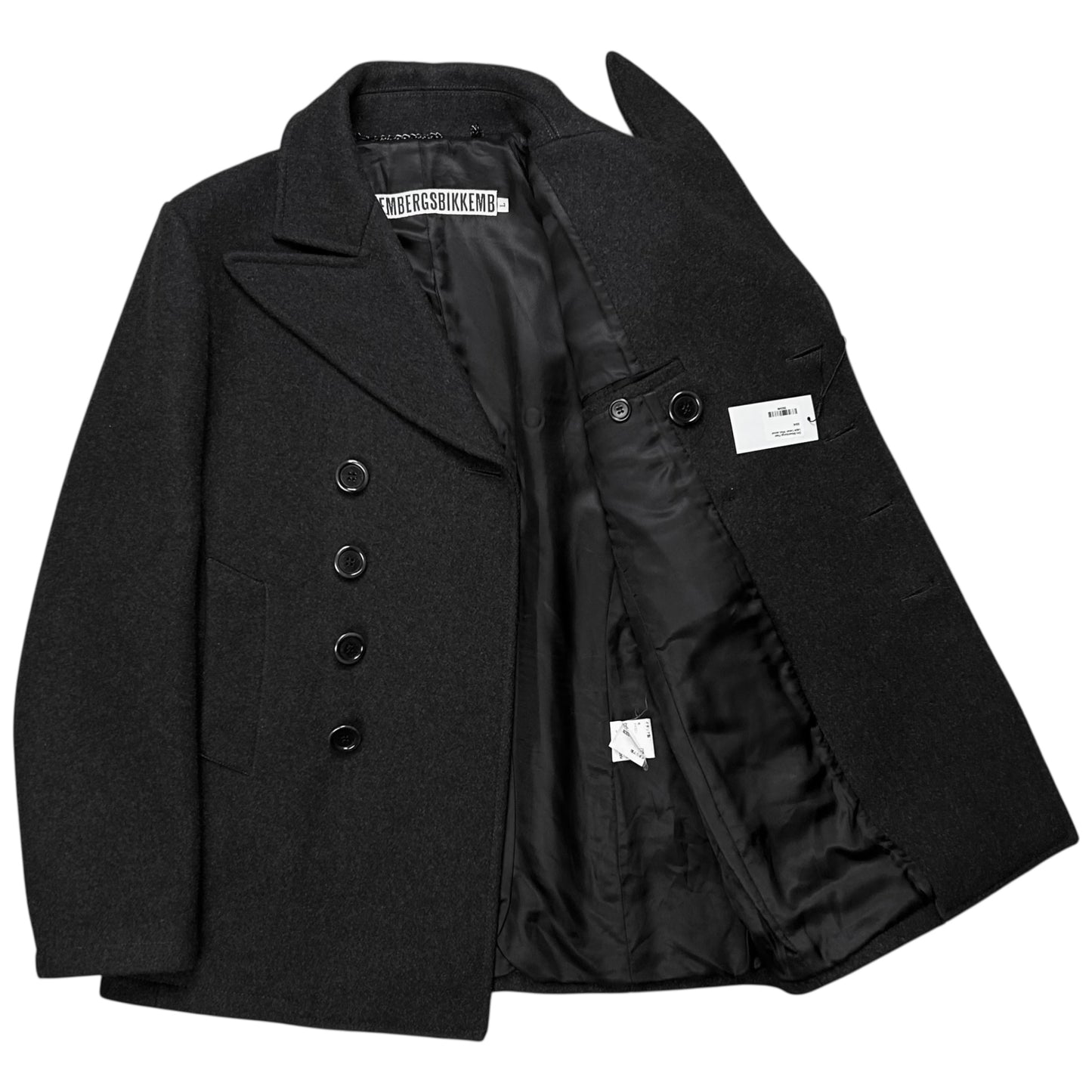 Dirk Bikkembergs Peak Lapel Caban Wool Jacket