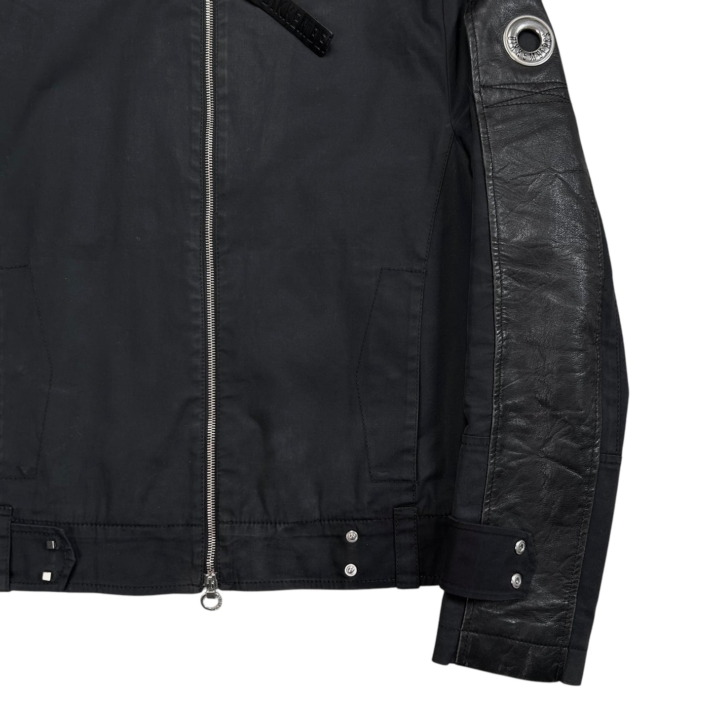 Dirk Bikkembergs Belted Moto Bomber Jacket