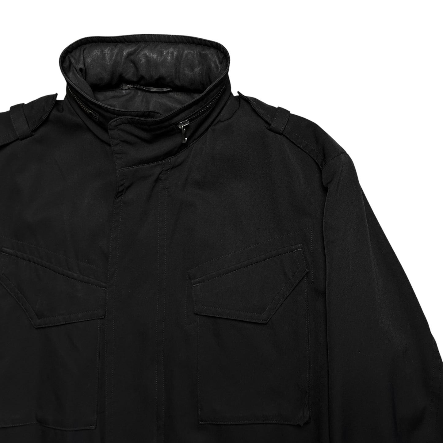 Ys Yohji Yamamoto Gabardine Cargo Field Jacket - AW18