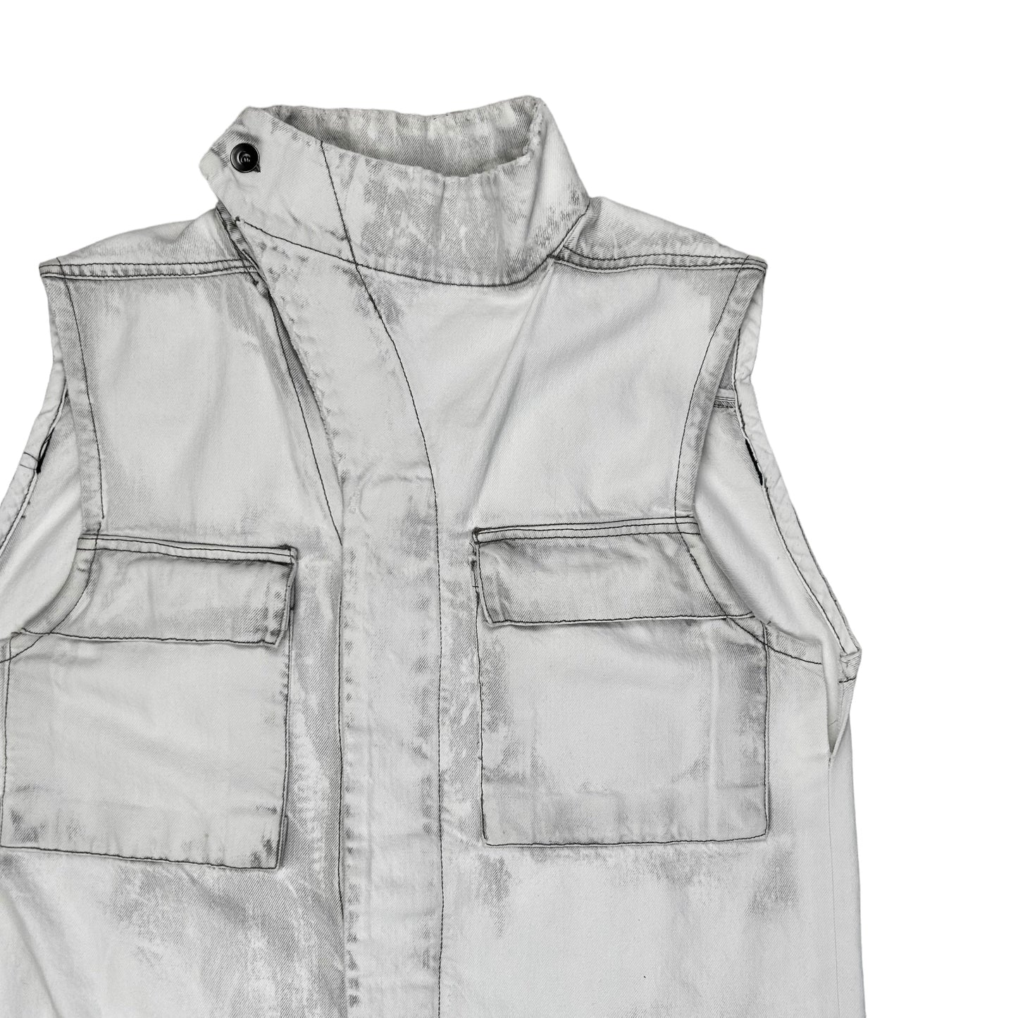 Rick Owens DRKSHDW Dyed Trucker Vest