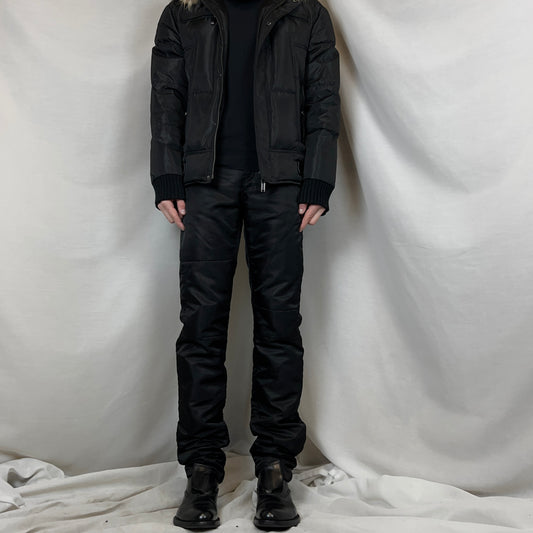 MM6 Maison Margiela Padded Patchwork Moto Pants - AW19