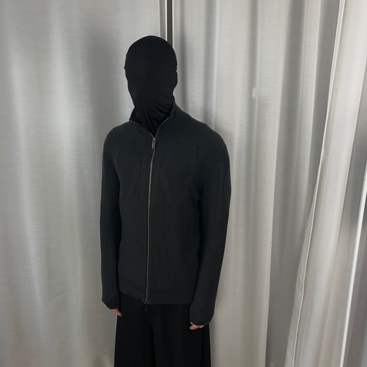 Dirk Bikkembergs Intarsia Wool Zip Sweater