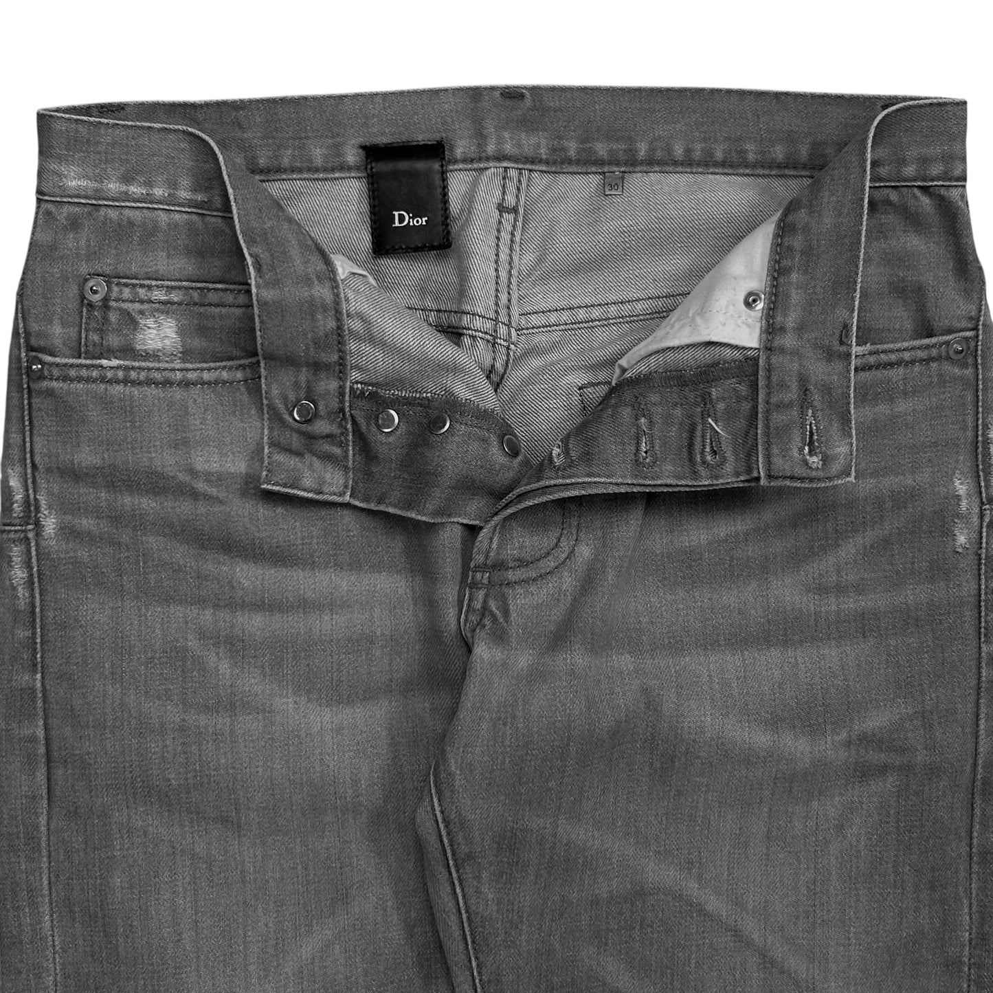 Dior Homme Stone Faded Whisker Skinny Jeans - AW05