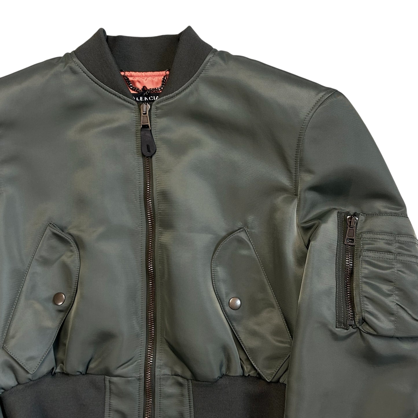 Balenciaga Padded Shoulders Runway Bomber Jacket - SS17