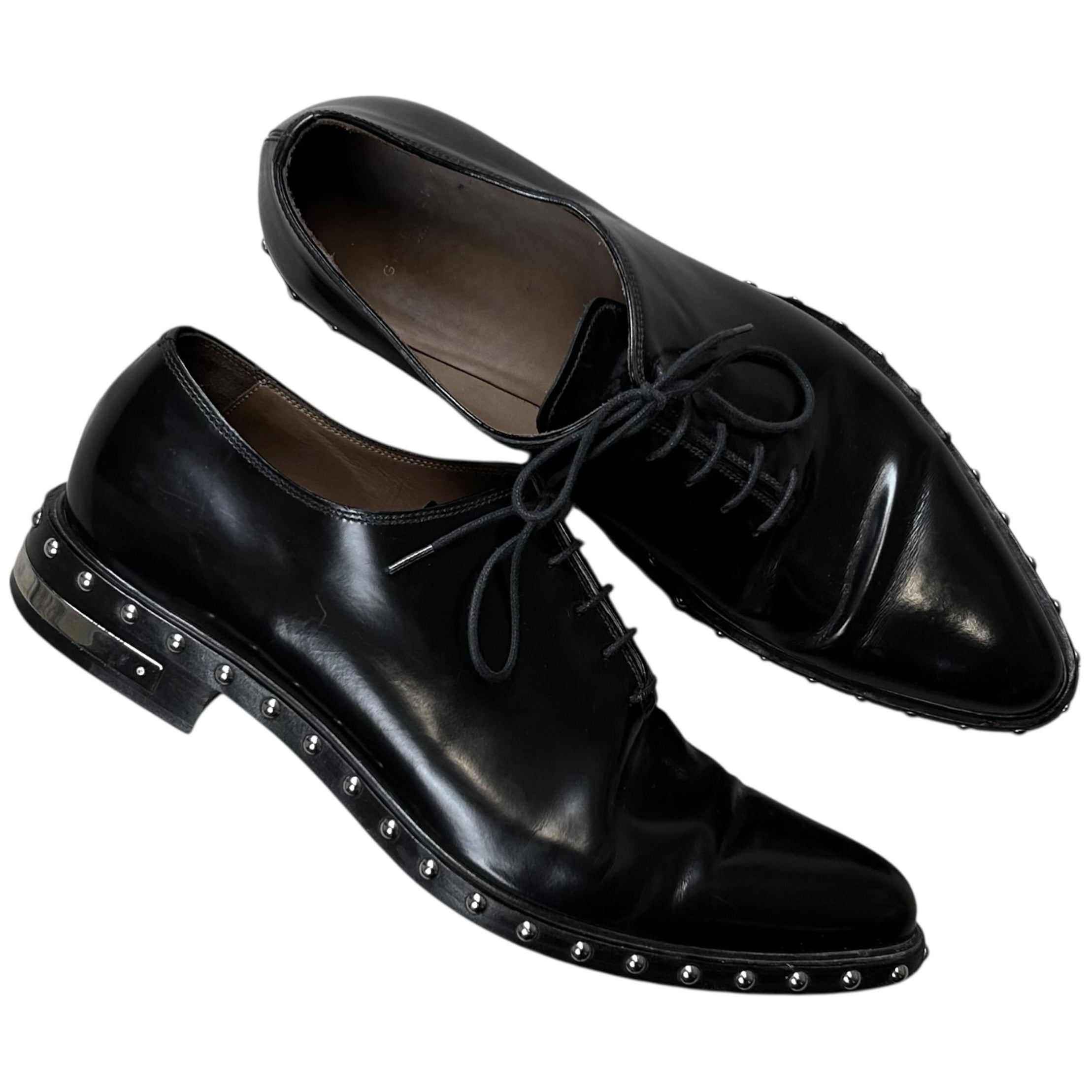 Givenchy Oxford Derby Givenchy Leather Chain-Link Accents Derby Shoes - Black  main image 3