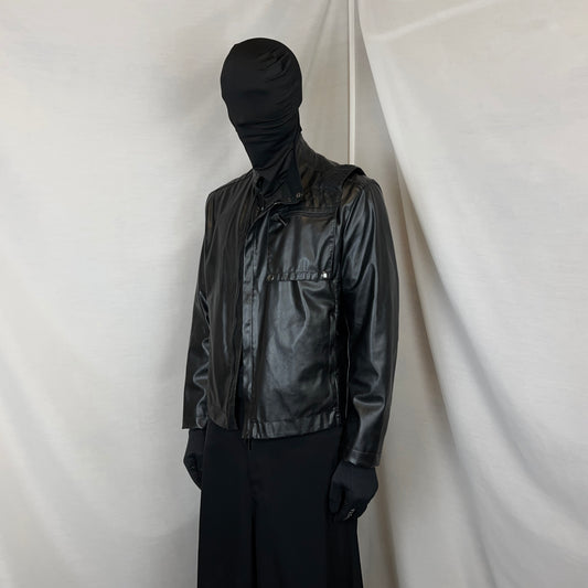 Dirk Bikkembergs Chest Strap Pocket Racer PVC Jacket