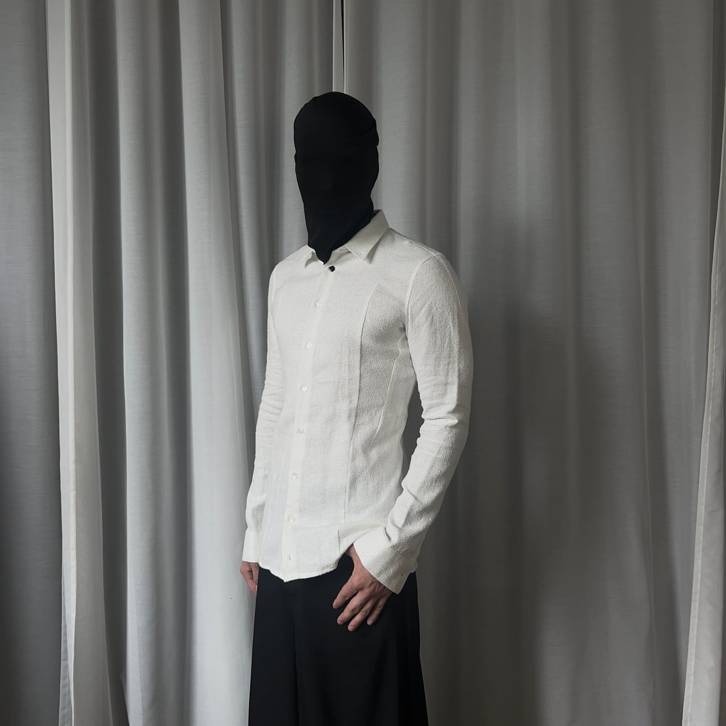 Raf Simons Panelled Crepe Shirt - AW08