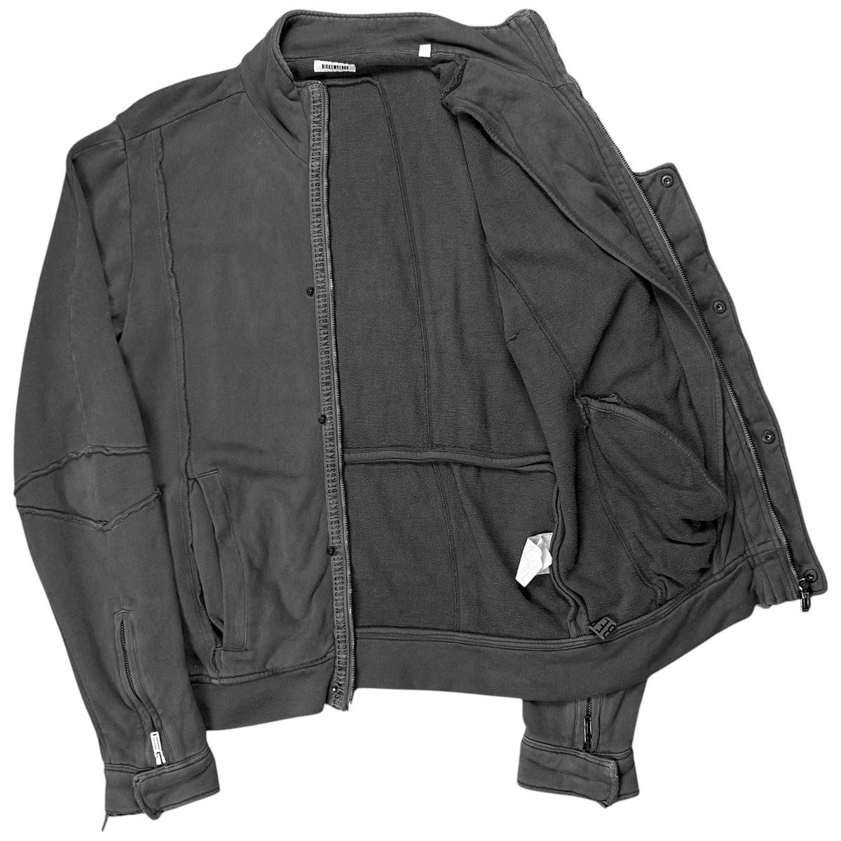 Dirk Bikkembergs Distressed Multi Zip Sweater