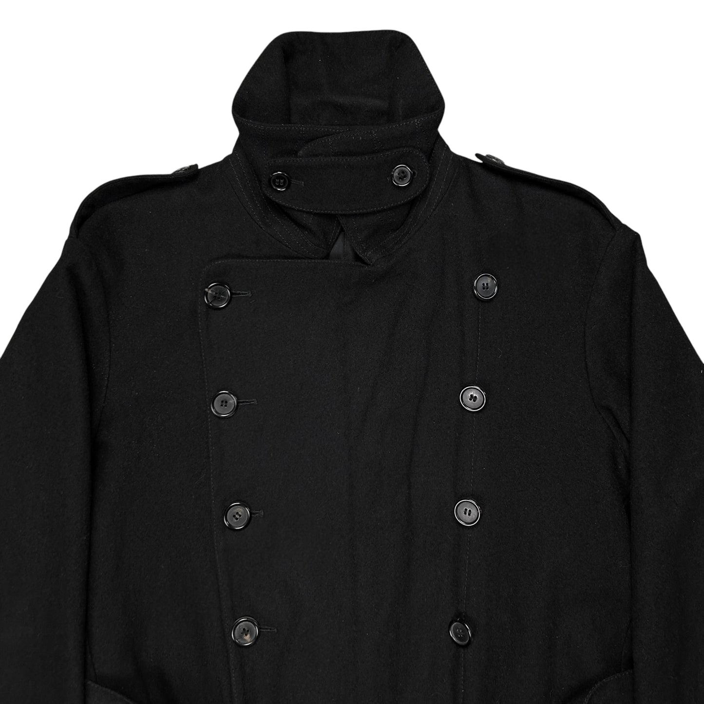 Ann Demeulemeester Belted Caban Wool Jacket