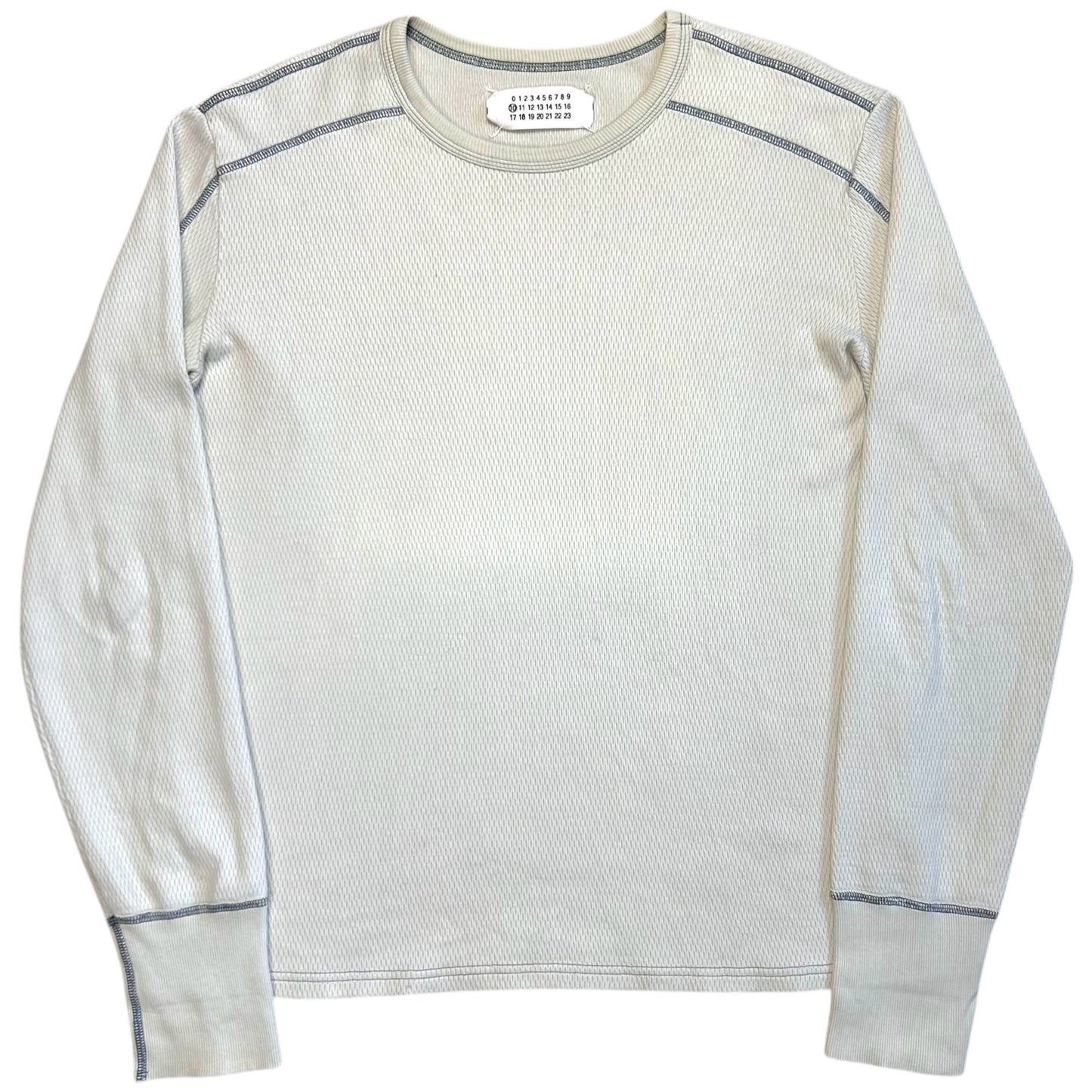 Maison Martin Margiela Contrast Stitch Waffle Sweater - SS04