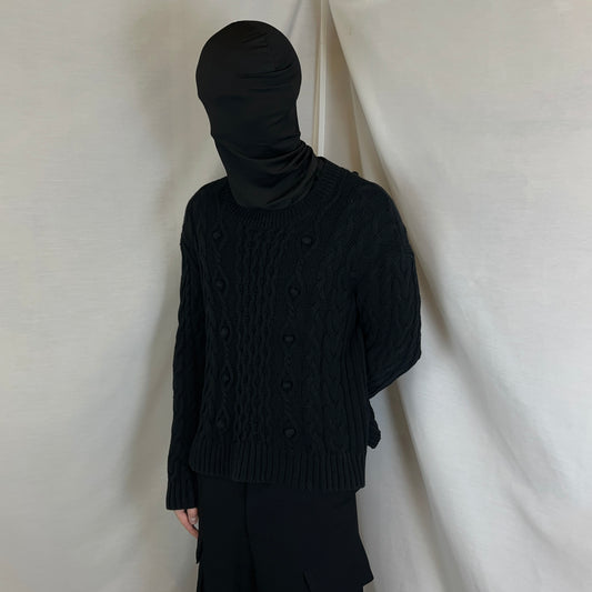 Comme des Garcons Decorated Ball Cable Knit Sweater - AW03